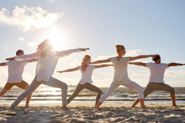 yoga by the sea