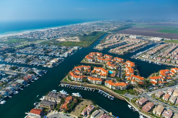 channel islands aerial view